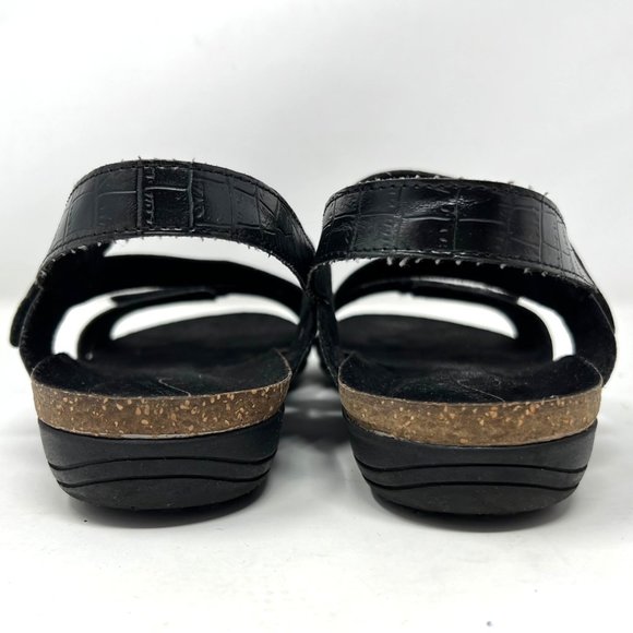 Easy Street Women's Winnie 30-1302 Strap Sandal Black Adjustable Size 10M‎ - Picture 4 of 8